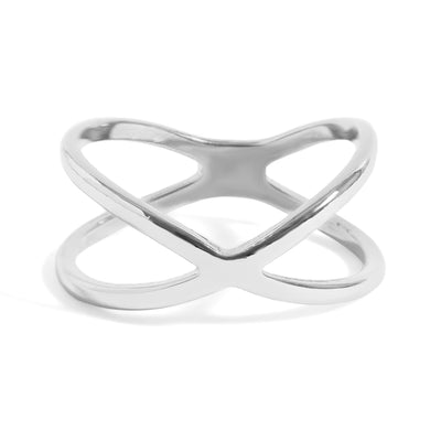 Cross Lines Ring