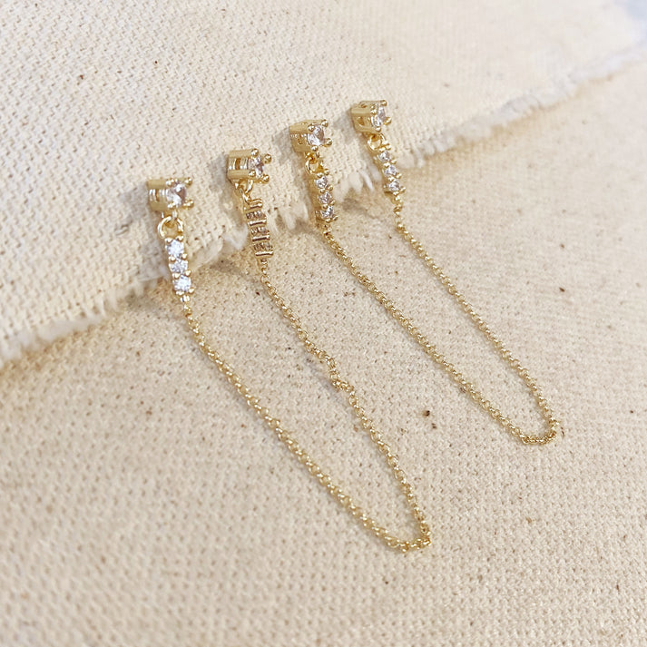 Angled Light Earrings