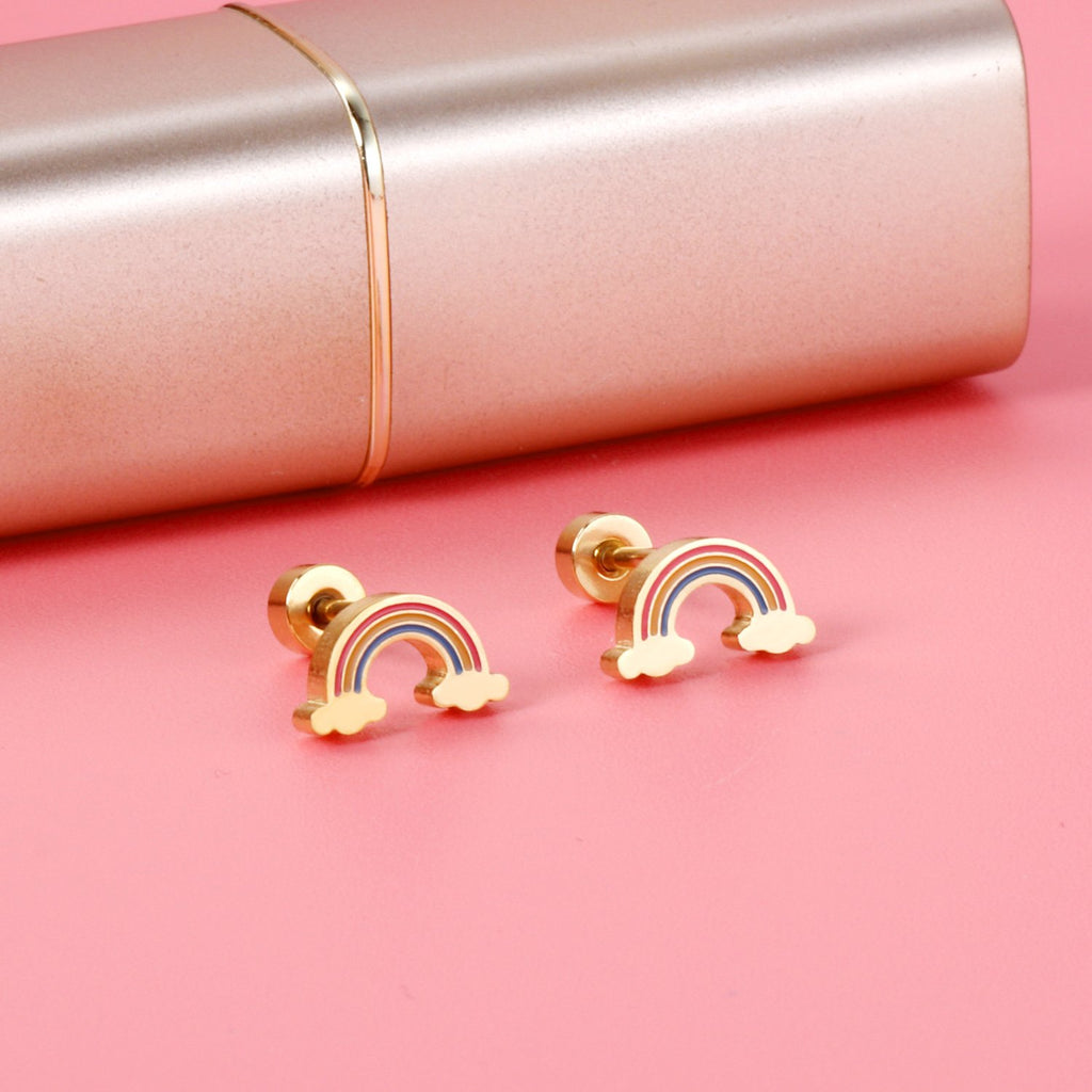 Sugar Plum & Rainbow Earrings