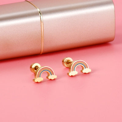Sugar Plum & Rainbow Earrings