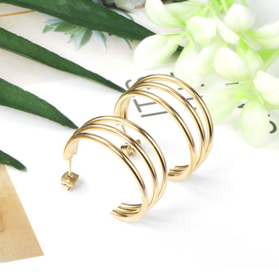 Moon Tide Hoop Earrings