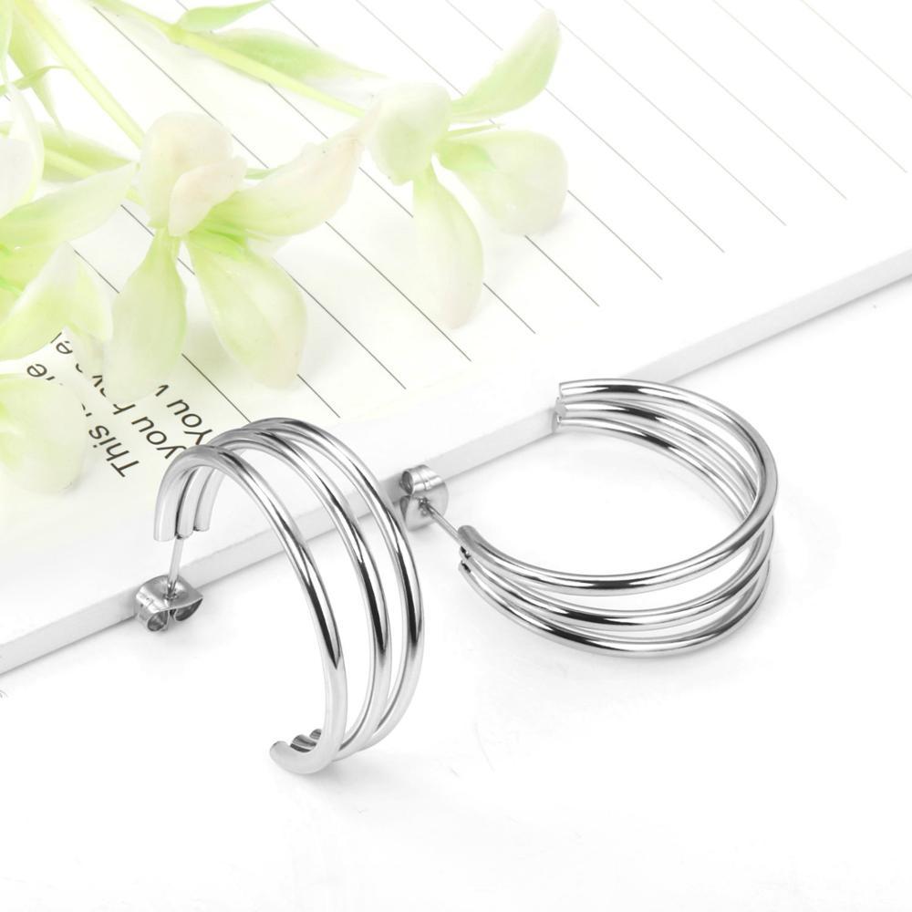 Moon Tide Hoop Earrings