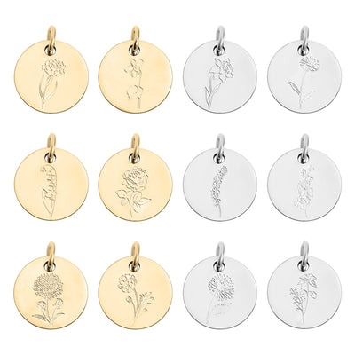 Birth Flower Charms